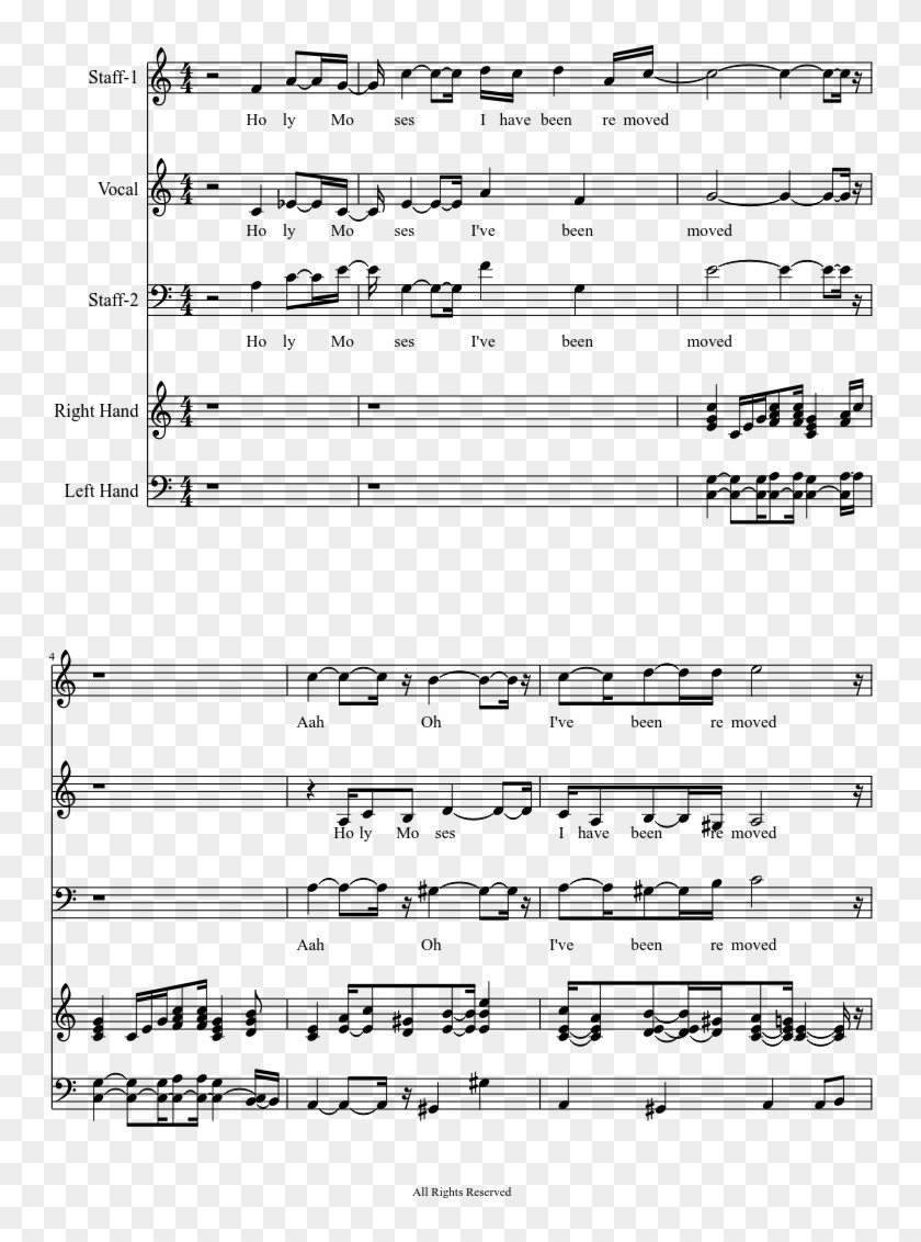 Border Song Sheet In Or Midi - Mr Sunshine Piano Sheet Music Clipart #1170147