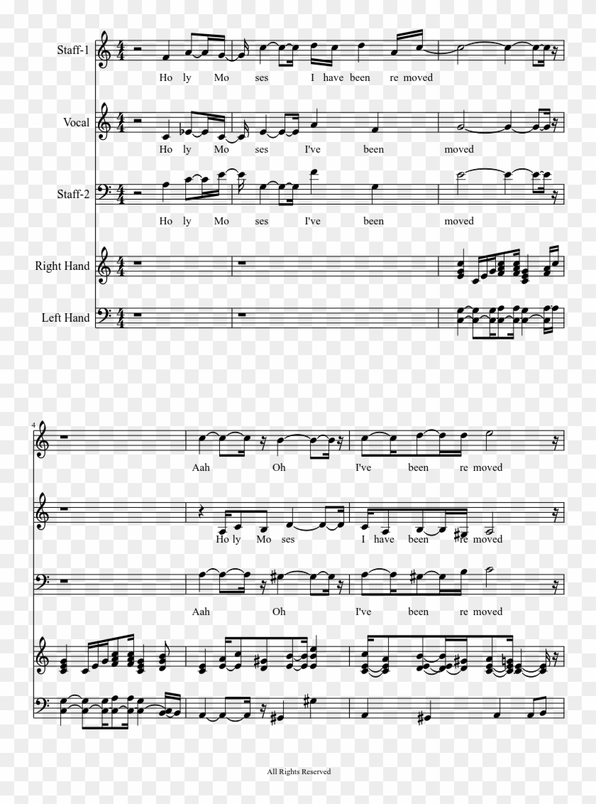 Border Song Sheet In Or Midi - Mr Sunshine Piano Sheet Music Clipart