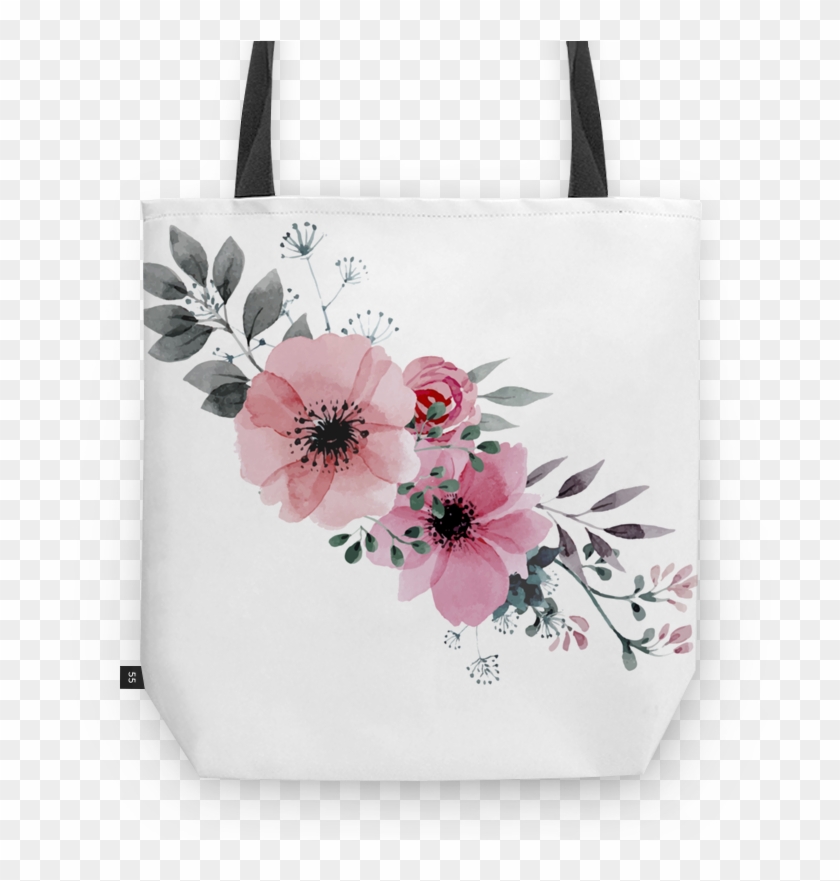 Bolsa Flores Rosas De Bárbara Diasna Clipart
