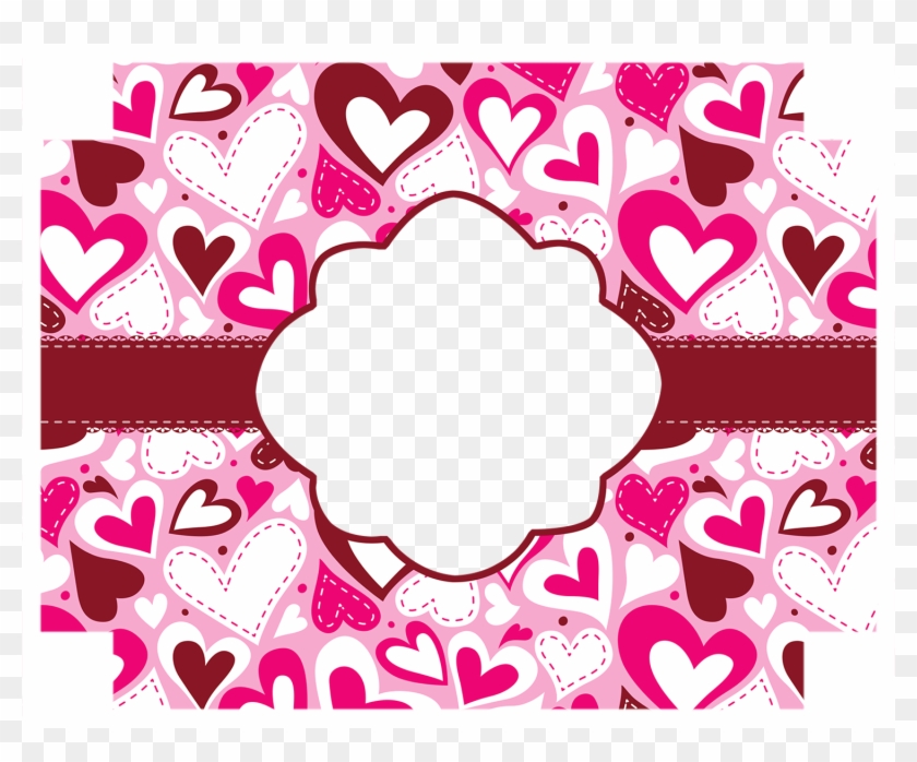 Cama Personalizada Para Perros Corazones Rosas - Heart Clipart #1170595