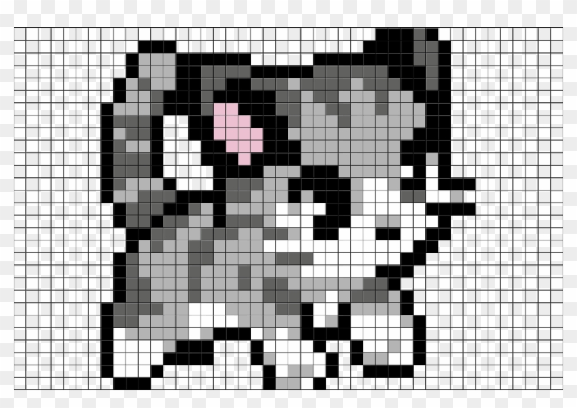 880 X 581 6 - Cute Cat Pixel Art Clipart