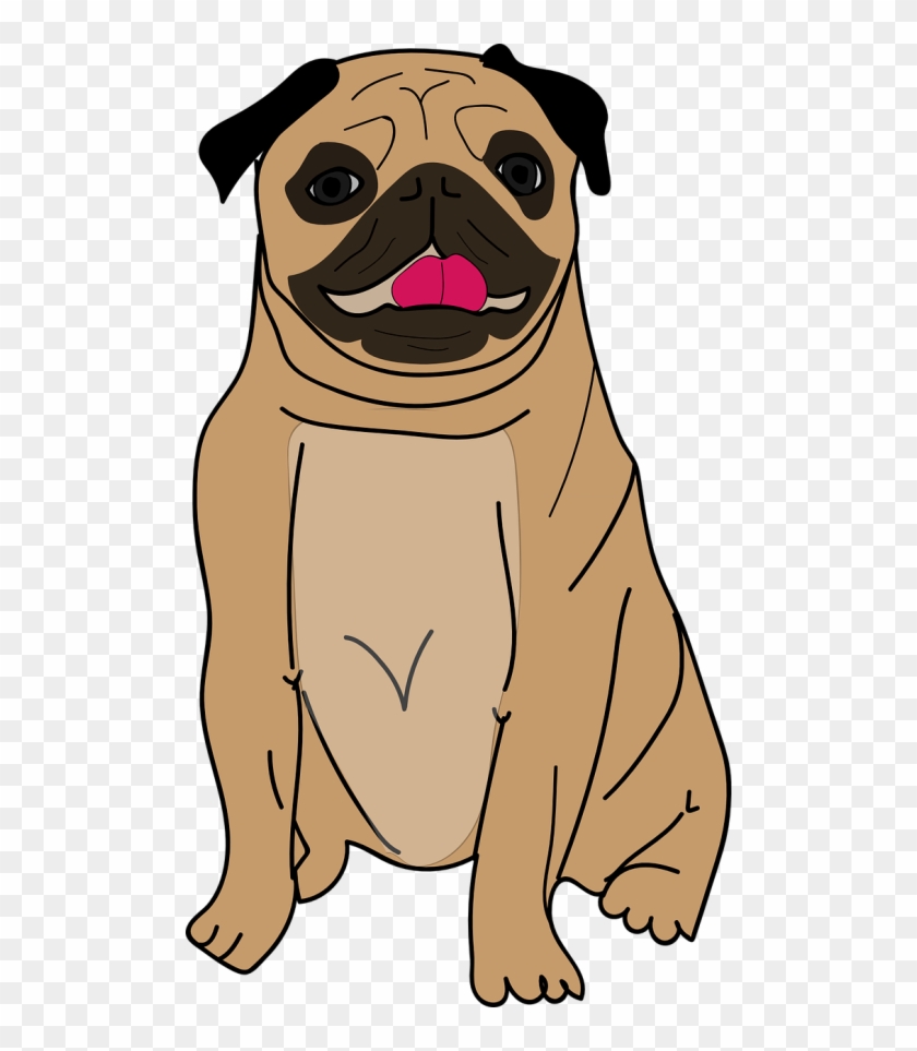 Pug Clipart Puggle - Names For Pug Male - Png Download