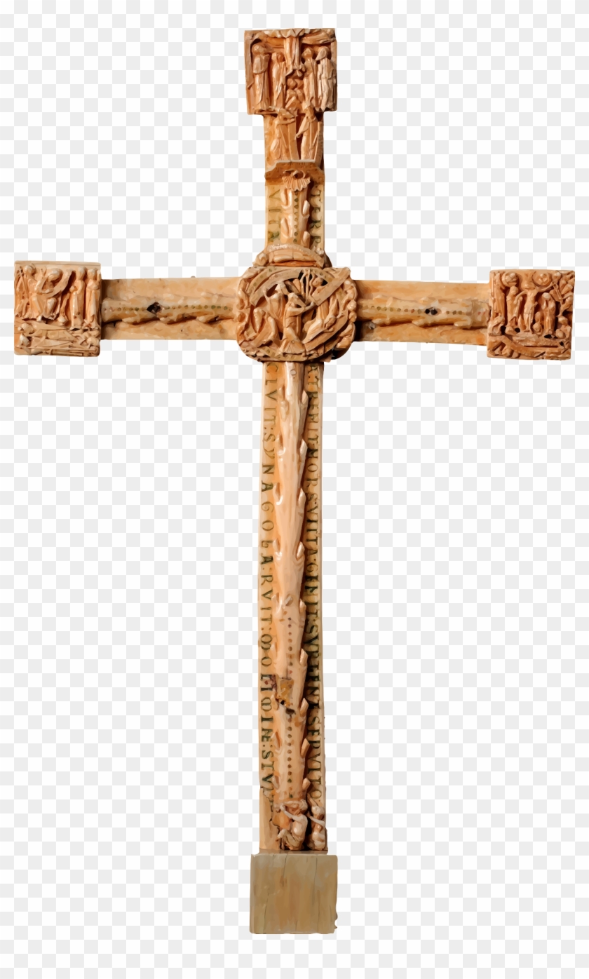 Carved Big Image Png Ⓒ - Carved Cross Clipart