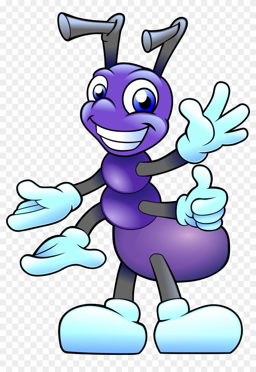 This Free Icons Png Design Of Friendly Purple Ant Clipart #1171473