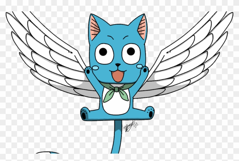 Happy The Cat From Fairy Tale Happy Fairy Tail By - Png Fairy Tail Happy Clipart #1171566