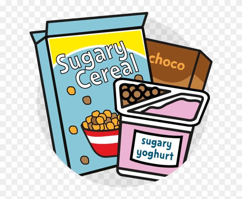Breakfast Cereals And Yoghurts Clipart #1171642