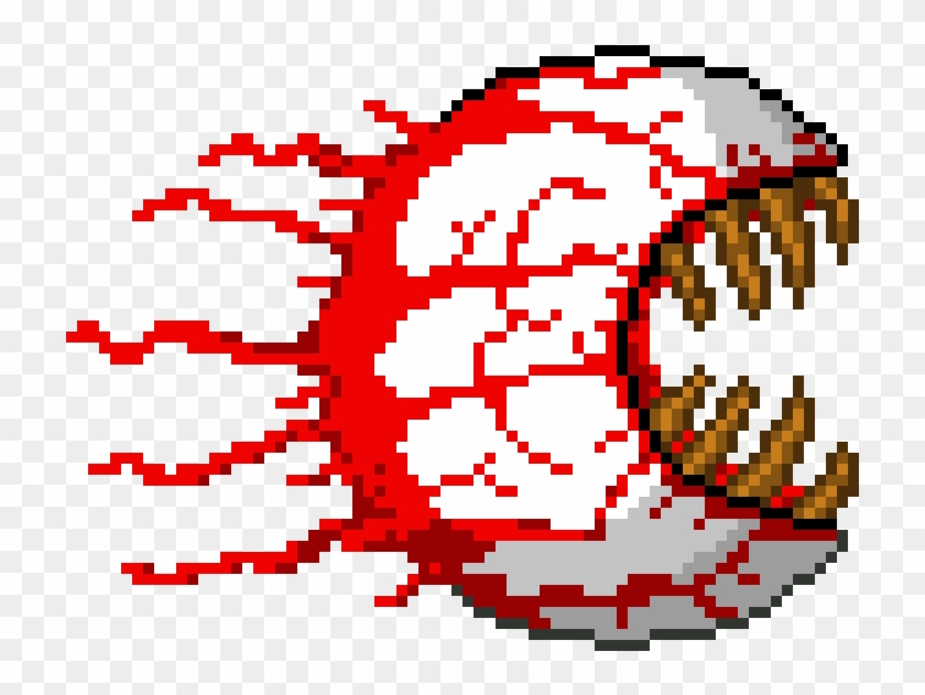 Eye Of Cthulhu - Perler Beads Terraria Eye Of Cthulhu Clipart #1171669