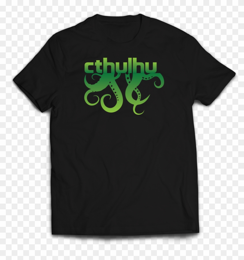 Cthulhu - Shirt With Text On Back Clipart #1171744