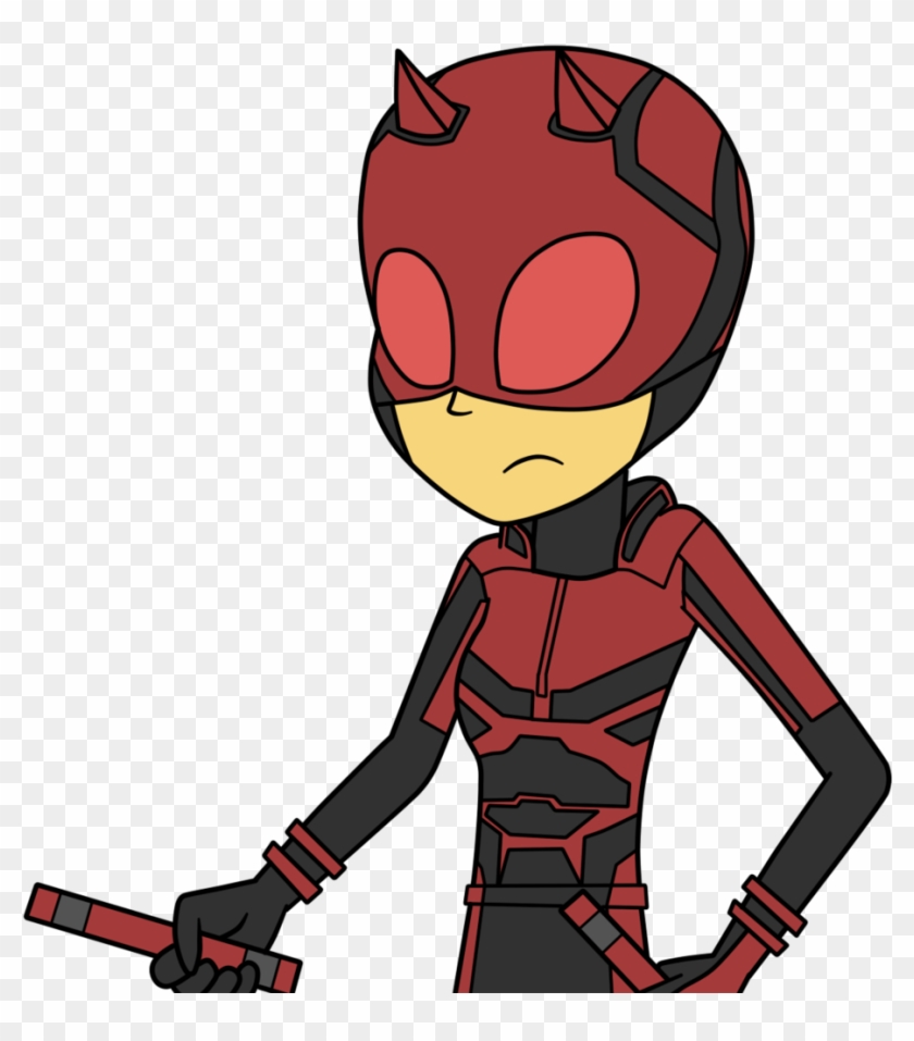 Eagc7, Baton, Clothes, Costume, Daredevil, Daredevil - Cartoon Clipart