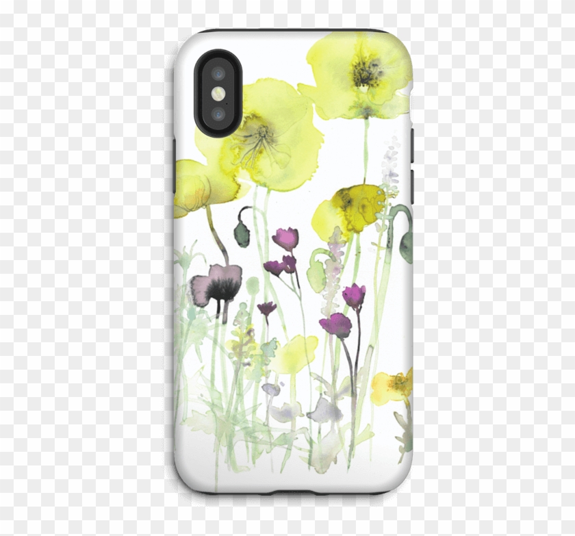 Painted Yellow Flowers Case Iphone X Tough - Flower Clipart #1171819