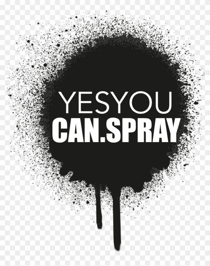 Cropped Logo Stain Black - Aerosol Spray Clipart #1172366