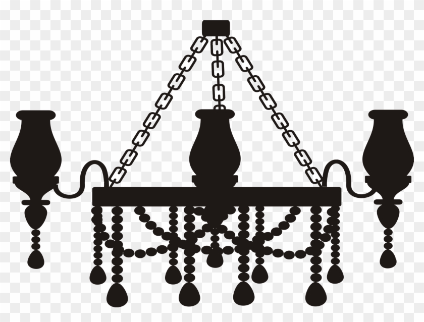 19 Chandelier Clipart Huge Freebie Download For Powerpoint - Chandelier Silhouette Png Transparent Png #1172531