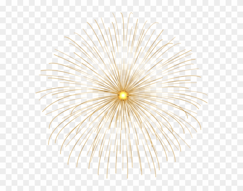 Gold Firework Circle Png Clip Art - Flower Transparent Png
