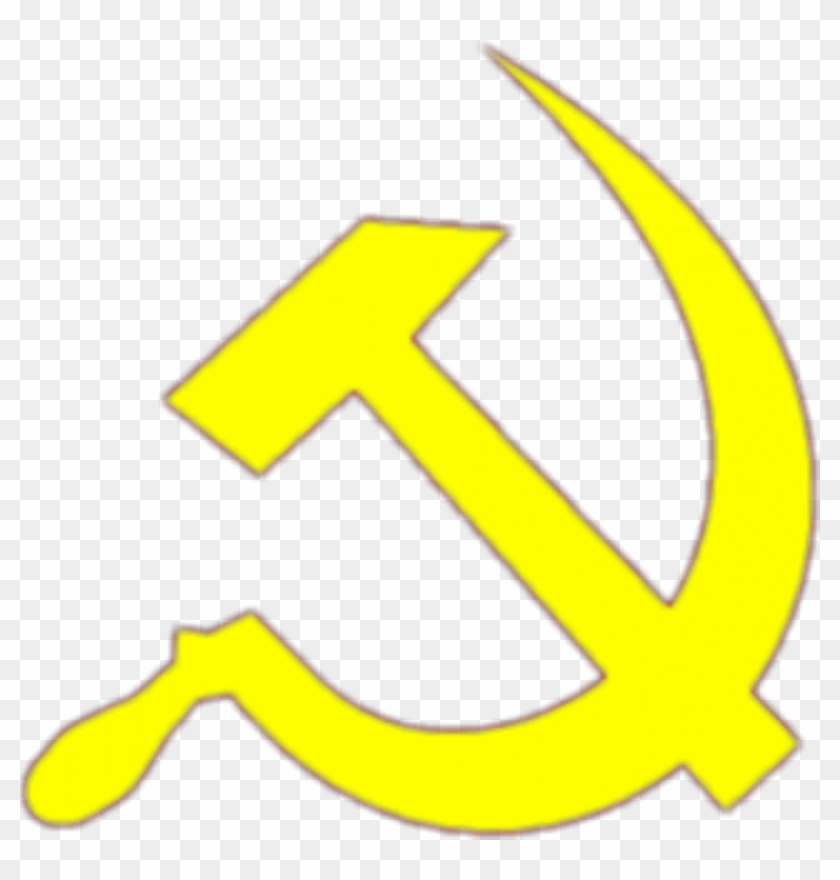 Communist Sticker - Hammer And Sickle Clipart