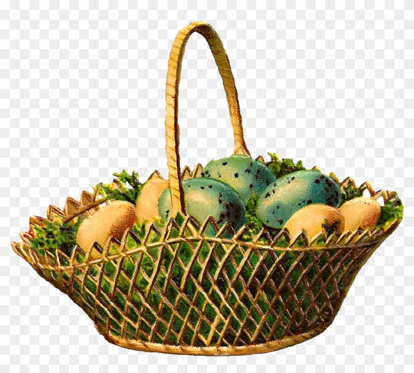 Vintage Easter Basket Clipart #1173010