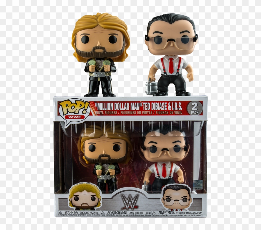 Irs And Million Dollar Man Us Exclusive Pop Vinyl Figure - Vinyl Pop Figure Wwe Clipart