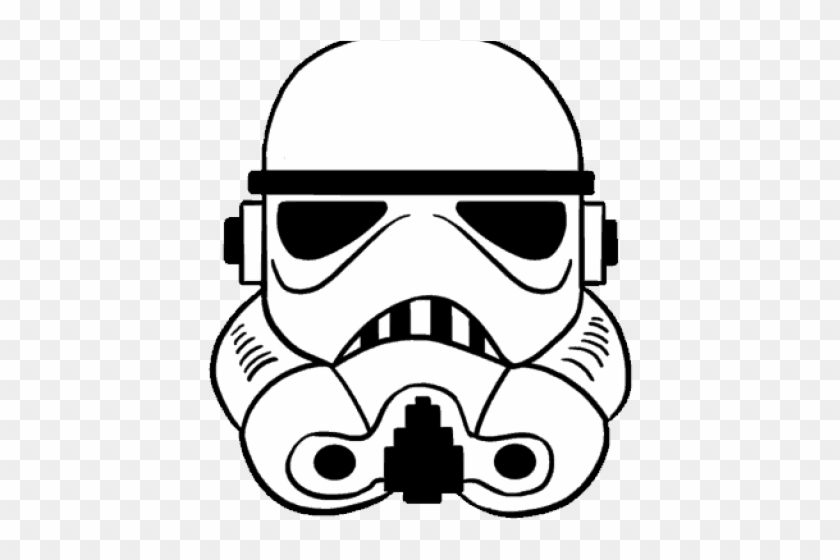 Drawn Helmet Stormtrooper - Stormtrooper Drawing Clipart #1174455