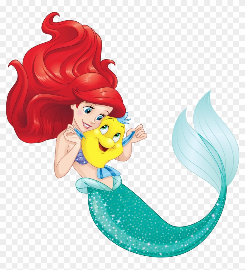Ariel La Sirenita, Princesas Disney, Sirenas, Nuevas, - Little Mermaid Custom Shirts Clipart