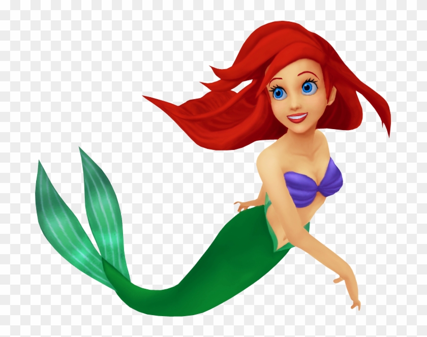 Ariel Png - Ariel The Little Mermaid Kingdom Hearts Clipart #1174720