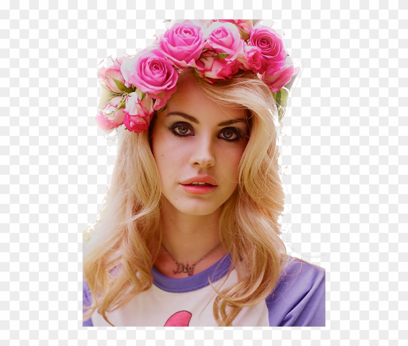 14th Jul - Lana Del Rey Cabelo Rosa Clipart