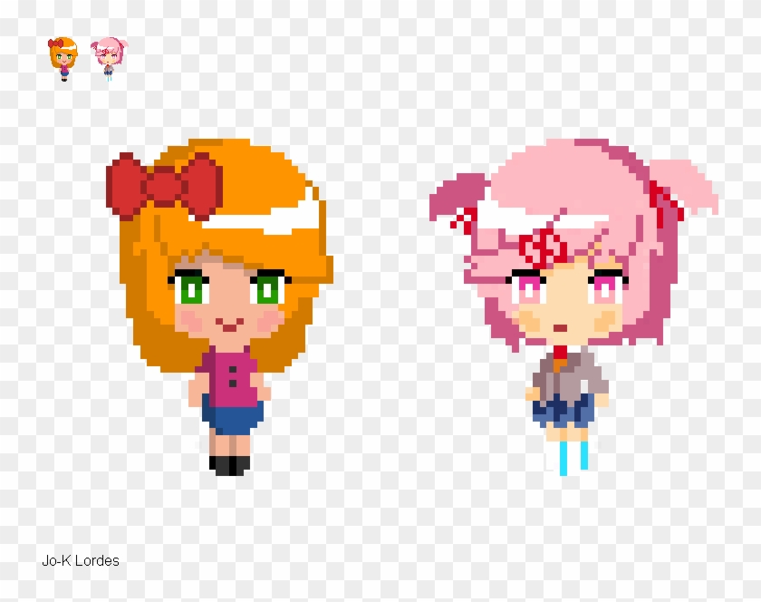 Artworkelizabeth - Pixel Art Lolis Clipart