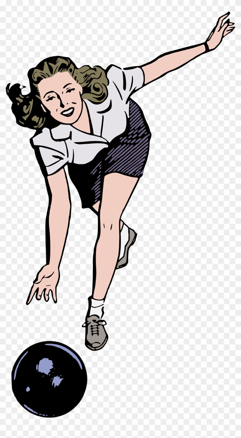 This Free Icons Png Design Of Bowling Woman Colour Clipart #1175492