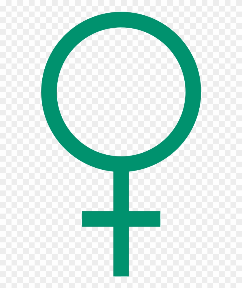 Male Mrs Female (mrs Venus) - Female Symbol Green Clipart #1175643