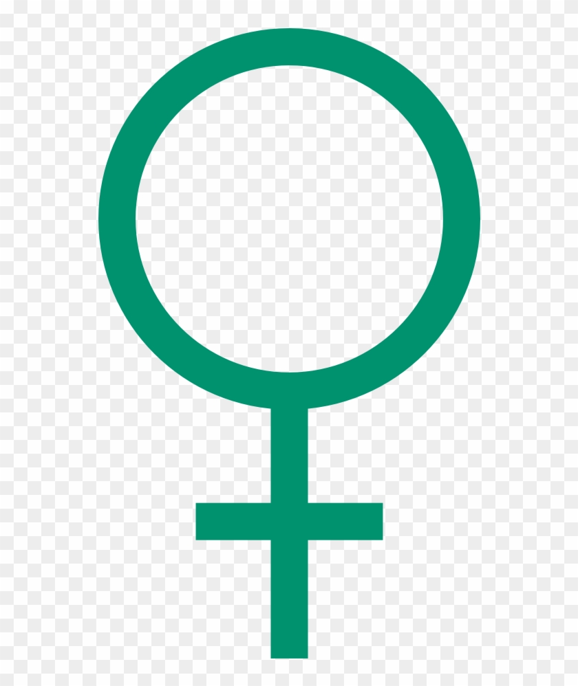 Male Mrs Female (mrs Venus) - Female Symbol Green Clipart