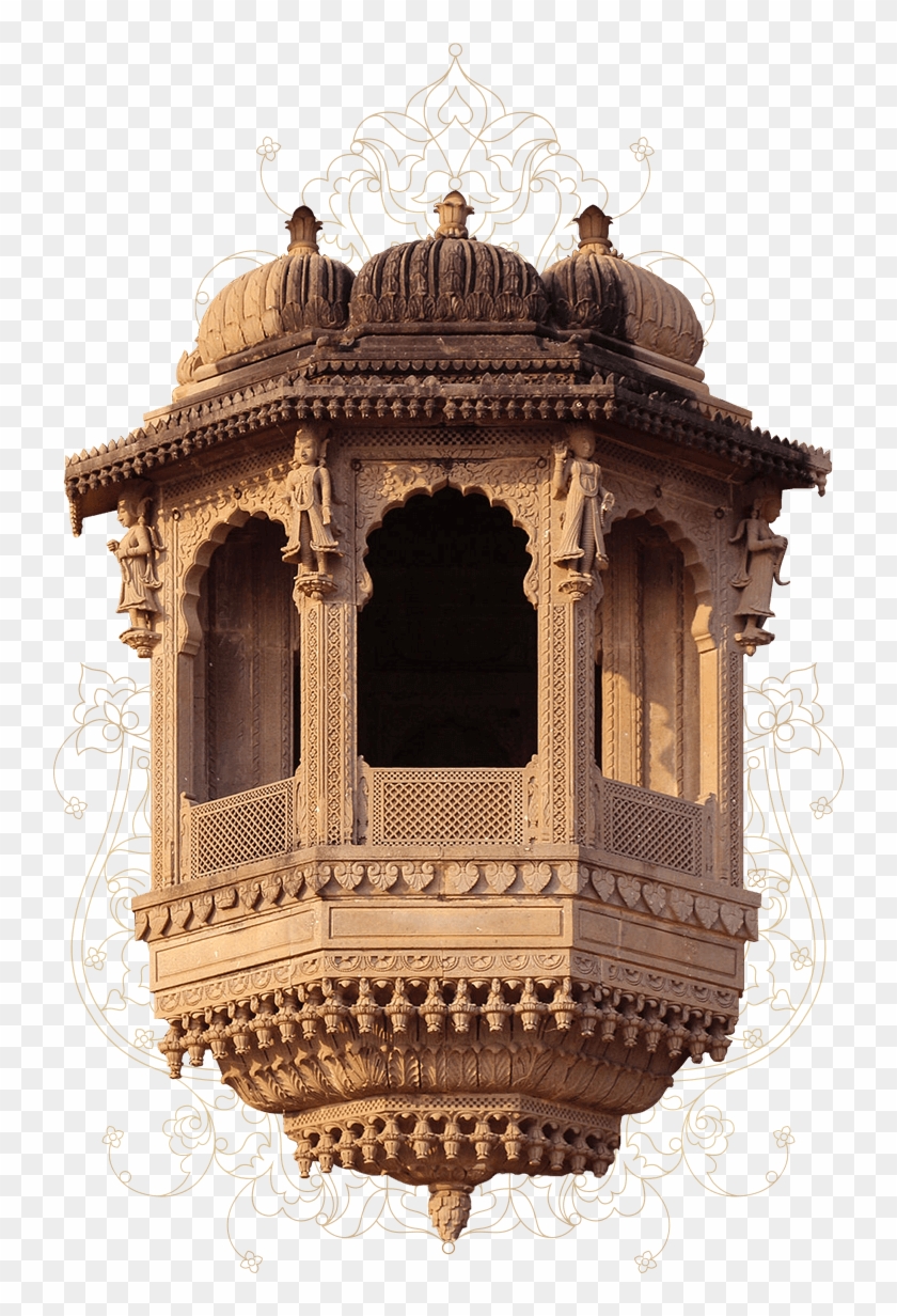 The Property Flower Icon - Ancient Indian Architecture Sketch Clipart #1175829