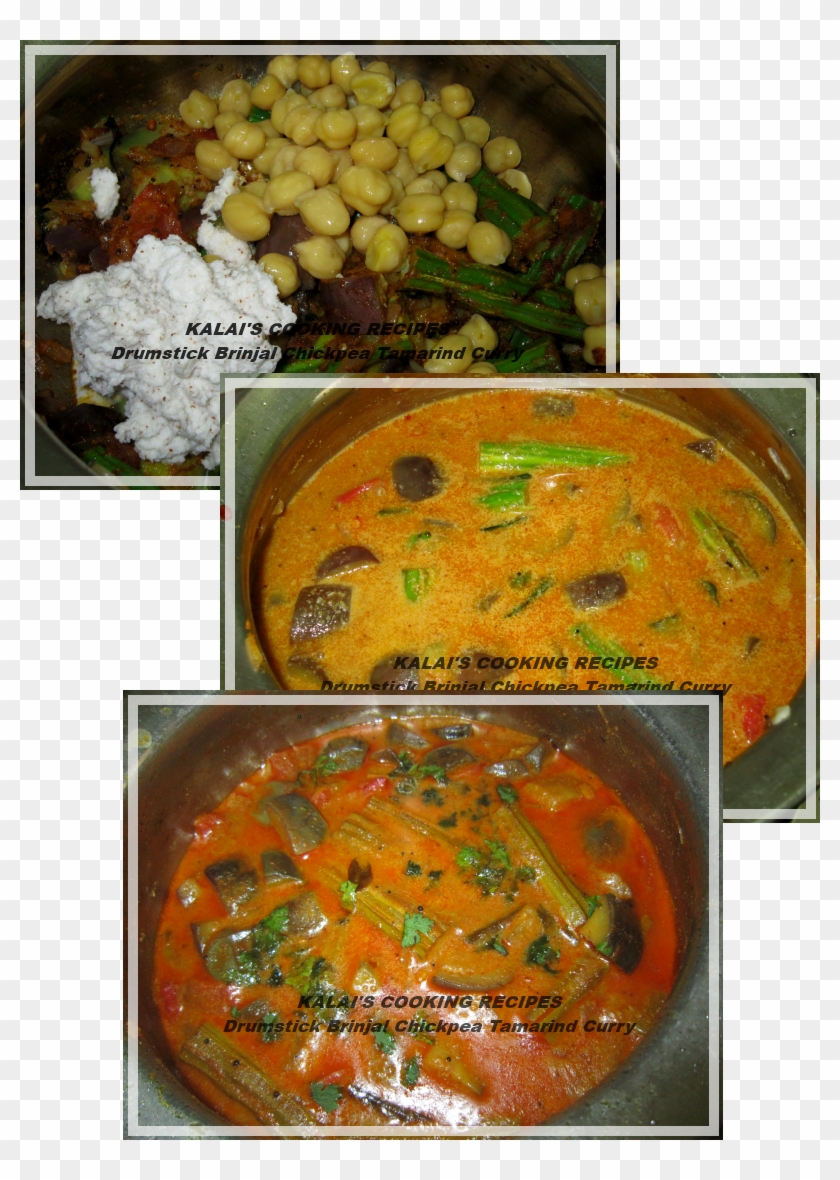 Drumstick Brinjal Chickpea Tamarind Curry - Vegetable Tarkari Clipart #1176125