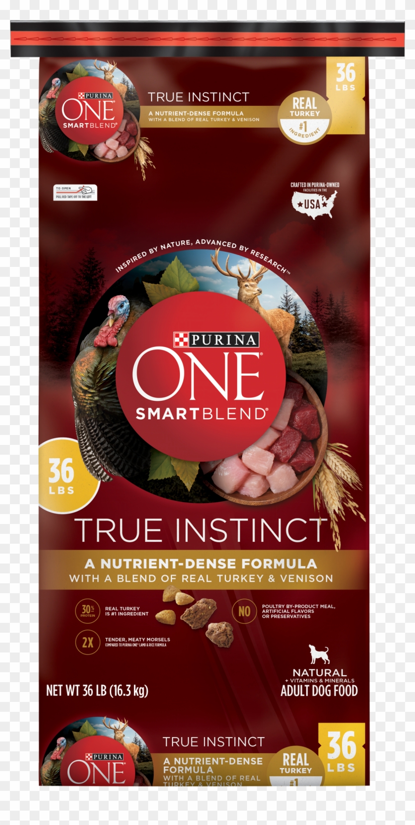 Purina One Natural, High Protein Dry Dog Food - Purina True Instinct Clipart #1176370