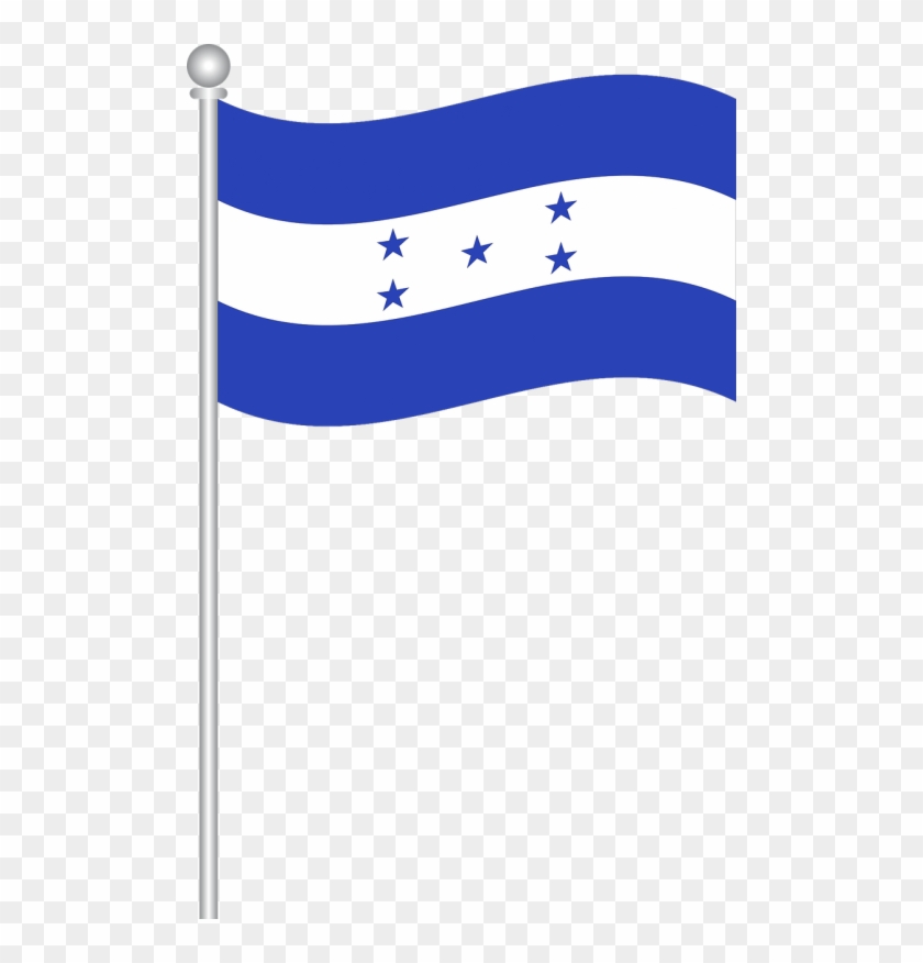 Flag Of Vector Graphics - Imagen De La Bandera De Honduras Clipart #1176438