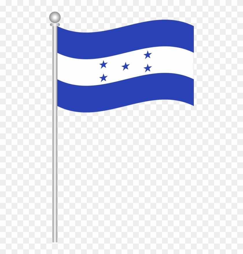 Flag Of Vector Graphics - Imagen De La Bandera De Honduras Clipart