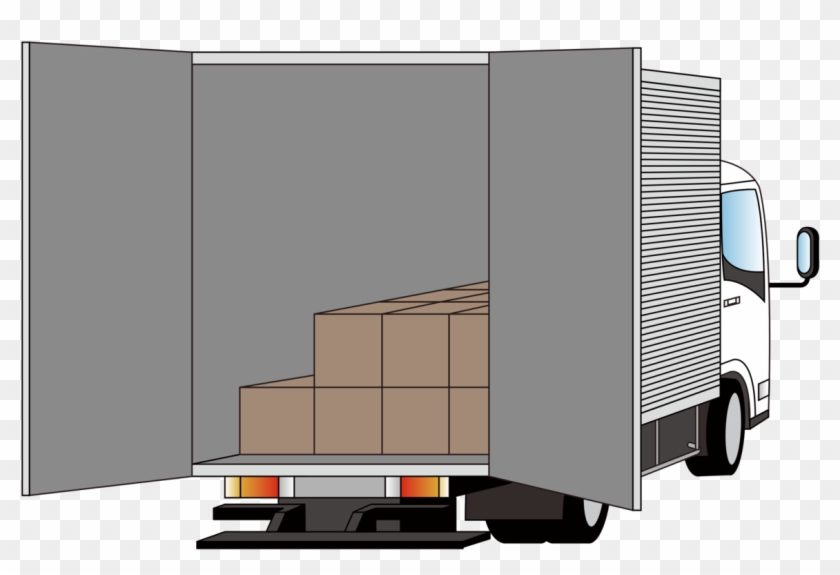 1170 X 750 1 - Delivery Truck Back Side Vector Clipart