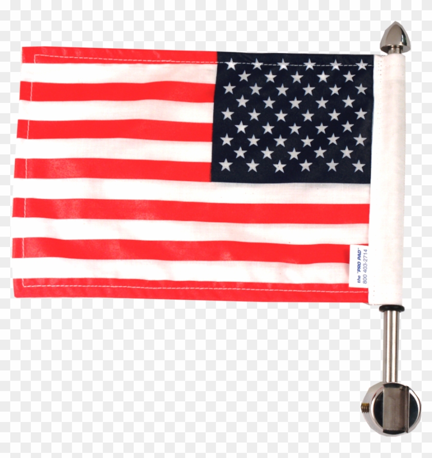 Pro Pad Square Sissy Bar Flag Mount With In Usa Flag - Usa Flag Vector Art Free Clipart