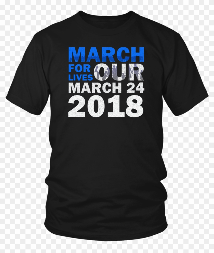 March For Life 2018 With Family Silhouette Blue T Shirt - Youth Summer Camp Tshirt Clipart #1176659