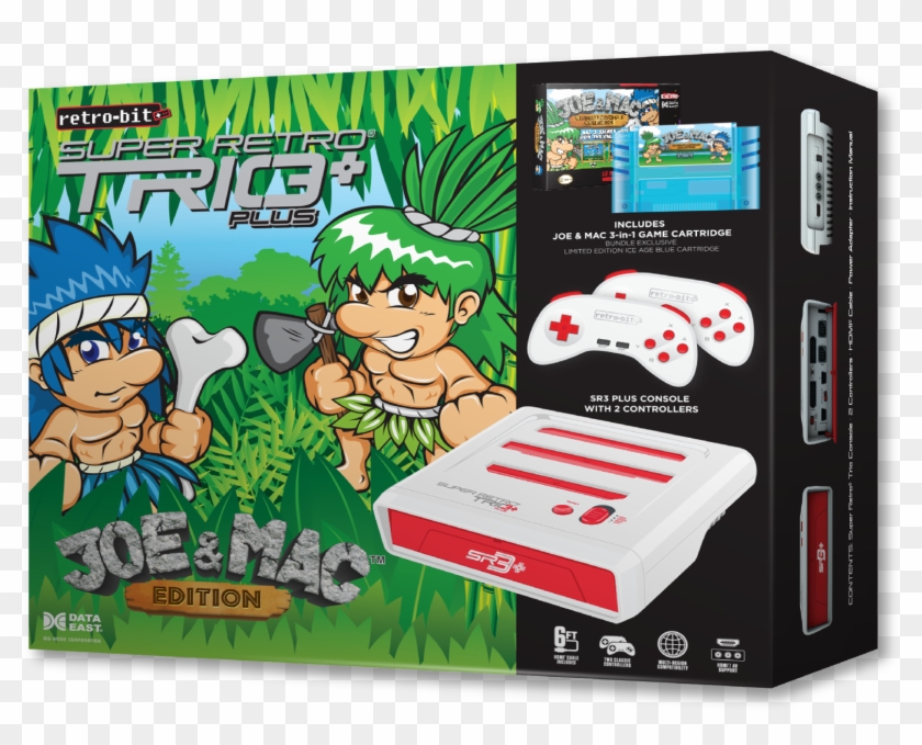 Super Retro Trio Plus Joe & Mac Limited Edition Ice - Retro-bit Super Retro Trio Clipart