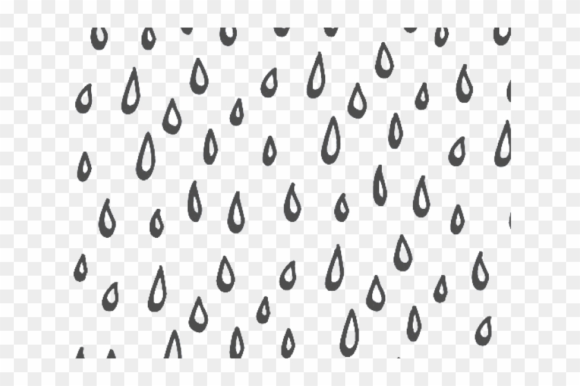 Drawn Raindrops Tumblr Transparent - Monochrome Clipart