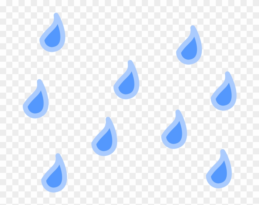 Raindrops Falling Of A Black Cloud Free Weather Icons Clipart #1177353