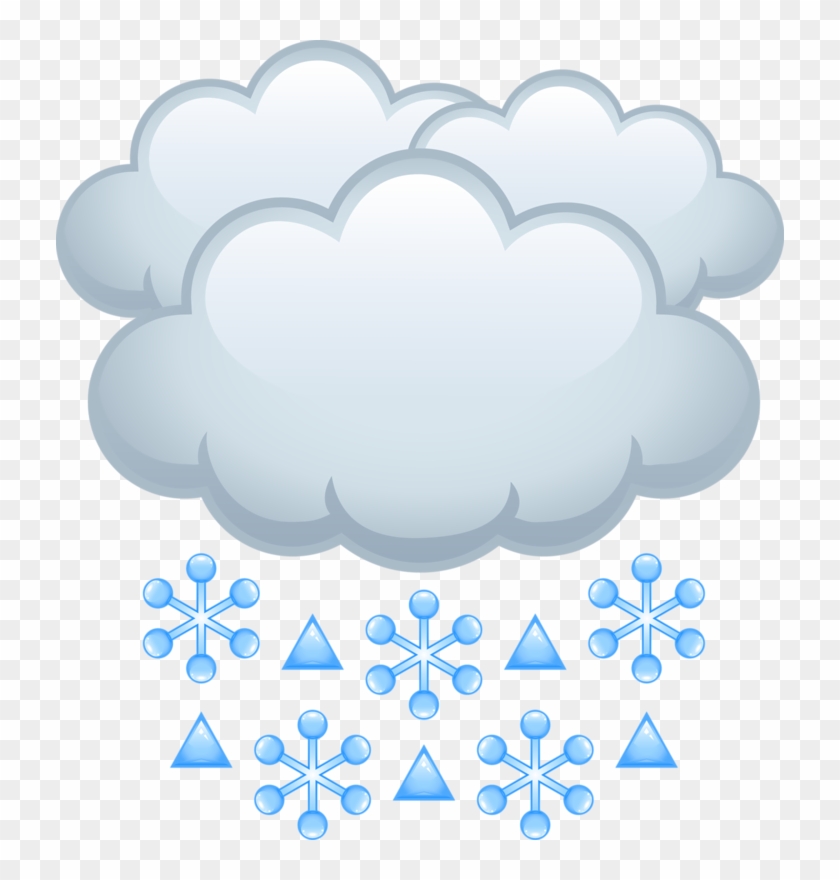 Snowfall Clipart Snow Field - Imagen De Nubes Con Lluvia - Png Download #1178312