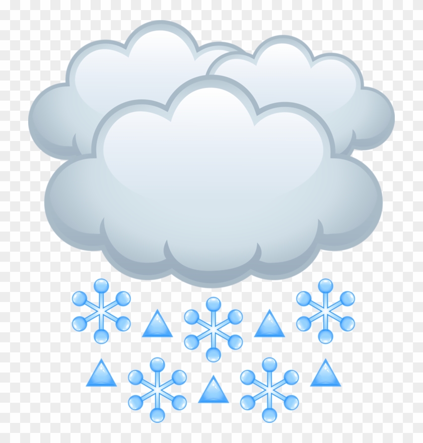 Snowfall Clipart Snow Field - Imagen De Nubes Con Lluvia - Png Download