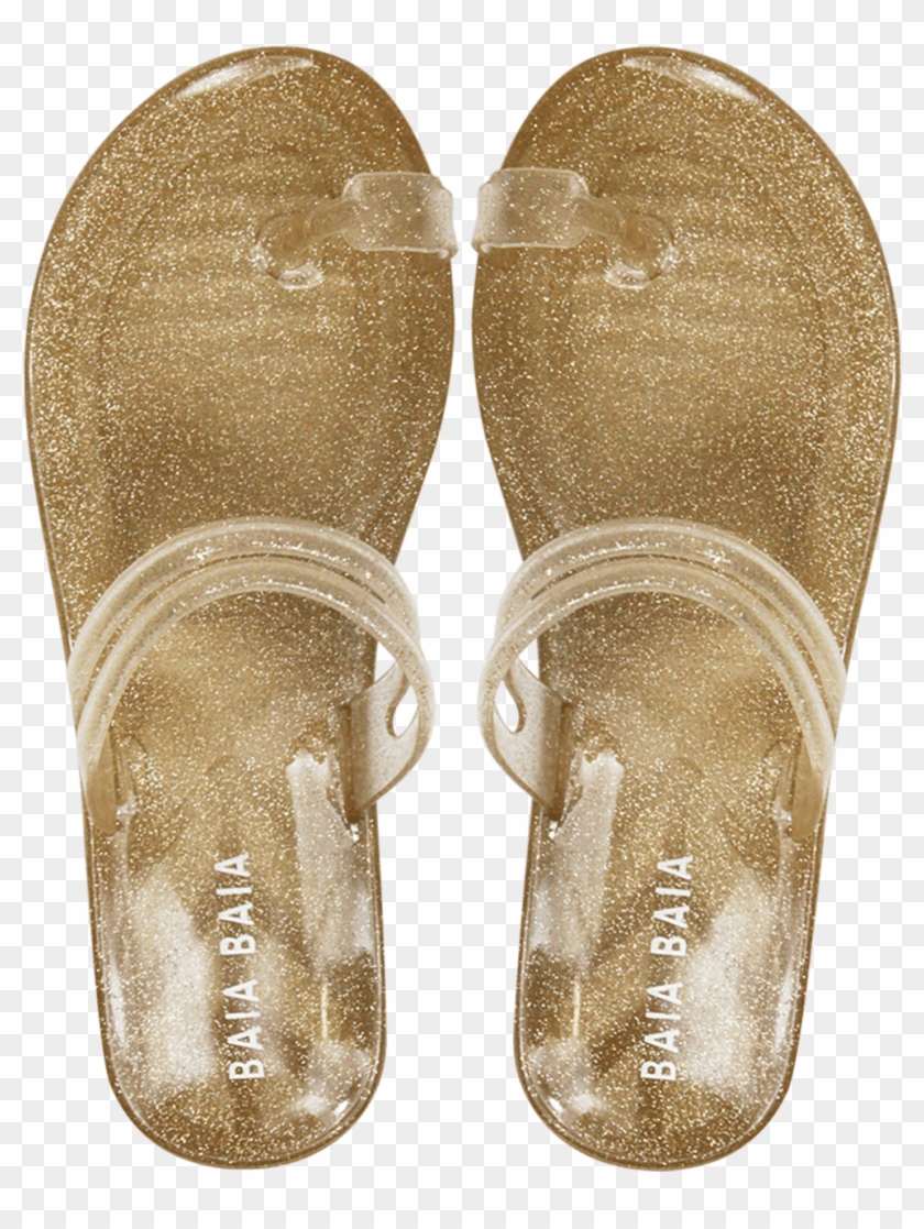 Lily Nu Pieds Sandals Gold Glitter - Flip-flops Clipart