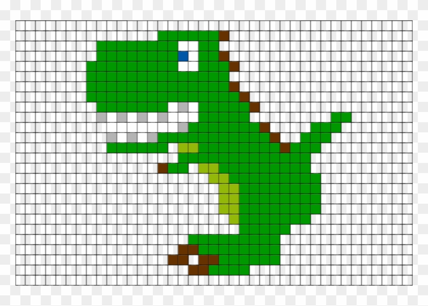 Tiranossauro Rex Pixel Art Clipart #1179428