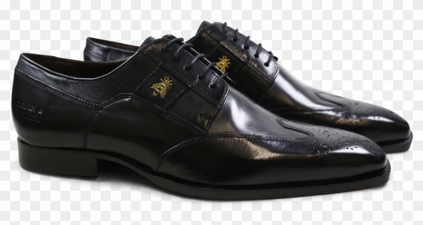 Derby Shoes Woody 6 Black Embrodery Bee Strap Suede - Slip-on Shoe Clipart #1179594