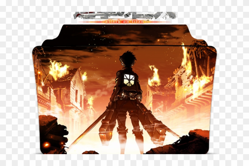 Folder Icons Attack On Titan - Shingeki No Kyojin Eren Wallpaper Hd Clipart