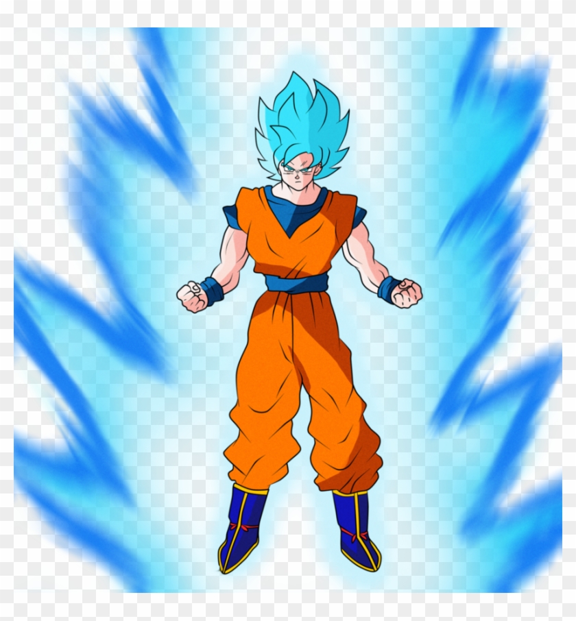 Goku Super Saiyan Blue By Rmehedi - Goku Ssj Blue Png Clipart