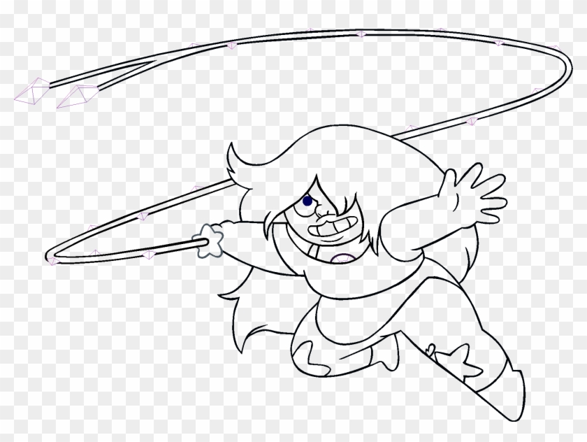Whip Drawing At Getdrawings - Steven Universe Amethyst Black And White Clipart #1180493