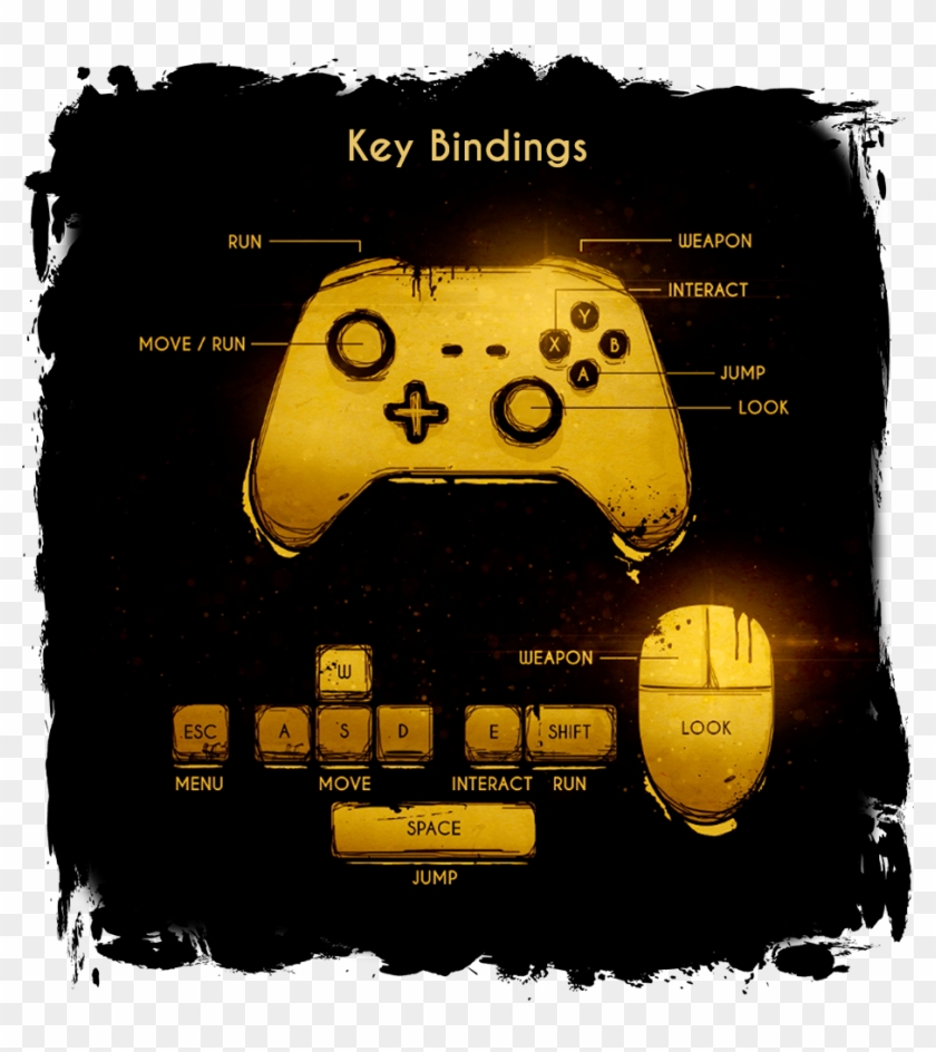 Bendy And The Ink Machine Easter Eggs - Game Controller Clipart #1180710