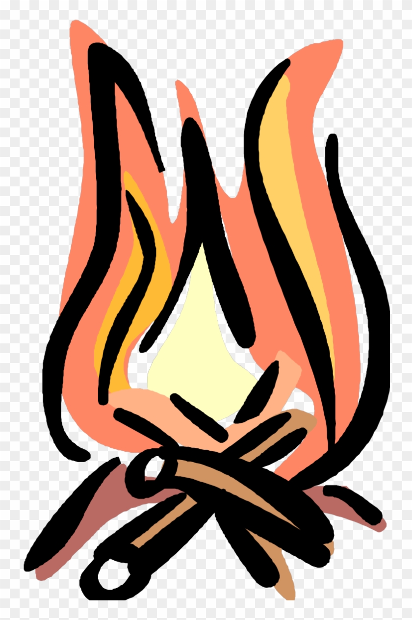 750 X 1184 4 - Bonfire Cookout Clipart - Png Download
