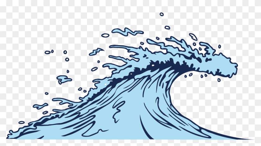 Sea Clipart Wind Wave - Sea Wave Wave Vector - Png Download #1180885